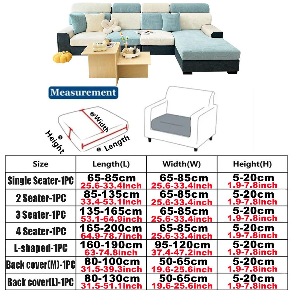 Adjustable Elastic Sofas Covers Adaptable Covers For Sofas For Living Room Slipcovers Couch Chair Cover 1/2/3/4 Seater L-Shaped