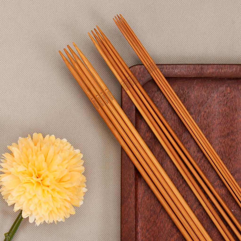 Zestaw bambusowych drutów do robienia na drutach: Pełny zestaw do szalików, swetrów i nie tylko