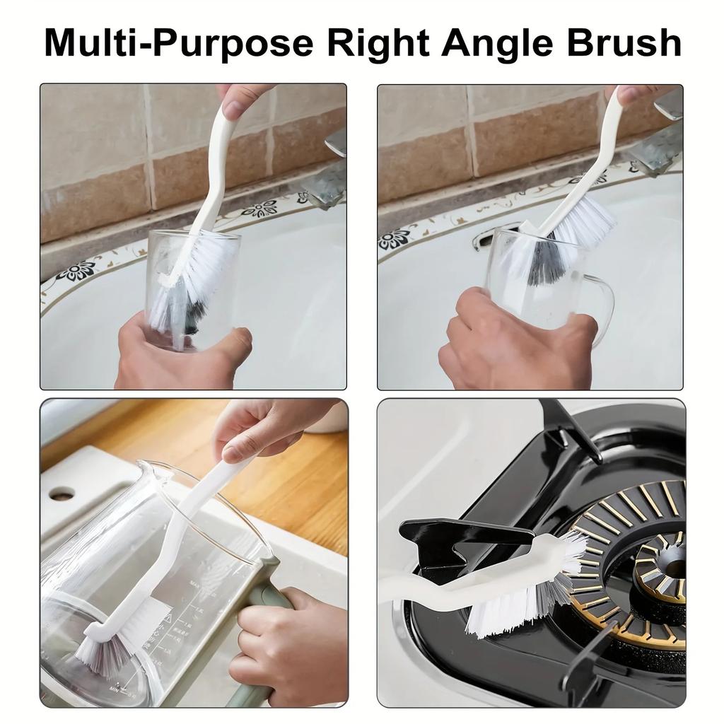11pcs Multi-Purpose Cleaning Brush Set with Long Handles Portable Design for Tight Spaces, Ideal for Kitchen, Bathroom, Toilet