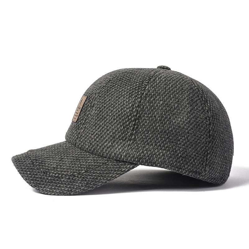 Autumn Winter Father Cap Middle-Aged Cap Old Man Ear Protection Cap Winter Men's Winter Cap Baseball Cap