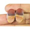 Natural Red Jasper Oval Shape Matched Pair Loose Cabochon Gemstone 12X21X2MM SK-1490