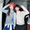 LEMANISM American Style Striped Stand-Collar Bomber Jacket