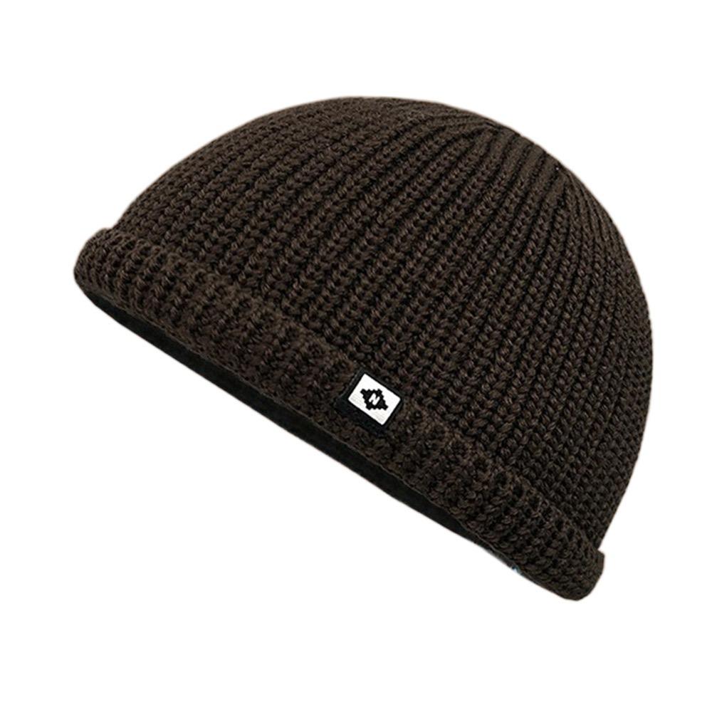 Soft Knitted Hat Windproof Hip Hop Hat Autumn Winter Hat Thickened Cold Cap Warm Bonnets Outdoor Pullover Hat