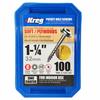 Kreg Pocket Hole Screws, 32mm, Coarse (100 Count)