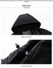Men's Business Casual Down Jacket with Detachable Hood - Graphene Insulated, Thick Padded Cotton Coat for Winter