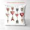 Pieces American Style Arrow And Heart Pattern Pillows Polyester Pillowcase Sofa Decorative Cushion Cov Headboard Pillow