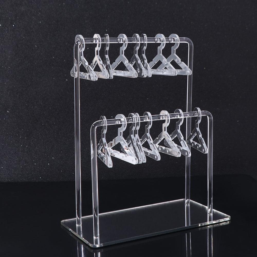 Jewelry Organizer Dangle Earrings Display Racks Clothes Hanger Ear Studs Stand  Desktop Display