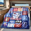 Baseball Player Motivational Quotes And Artwork Blanketcustomizable With Your Namecomfortable And Stylish Perfect For Travel Beds Chairs Offices Sofas