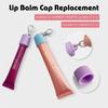 Portable Silicone Lip Balm Keychain Cap Bag Pendant Makeup Tool Accessories Lipstick Storage Cap Key Ring Lip Gloss Keychain Cap