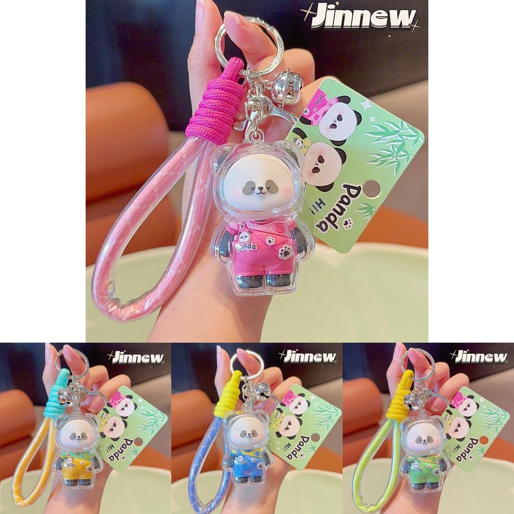 Tian Tian Xiang Shang Panda Cartoon Keyring With Bright Acrylic Finish For Gifts