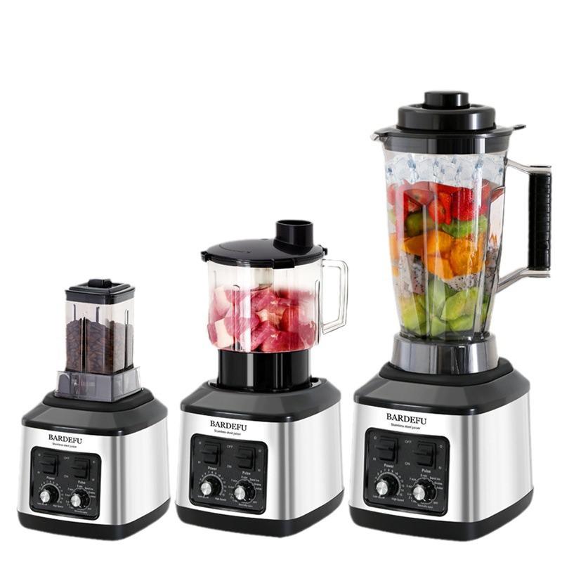 High-Speed Stainless Steel 6-in-1 Blender Juicer and Meat Grinder for North America & Europe