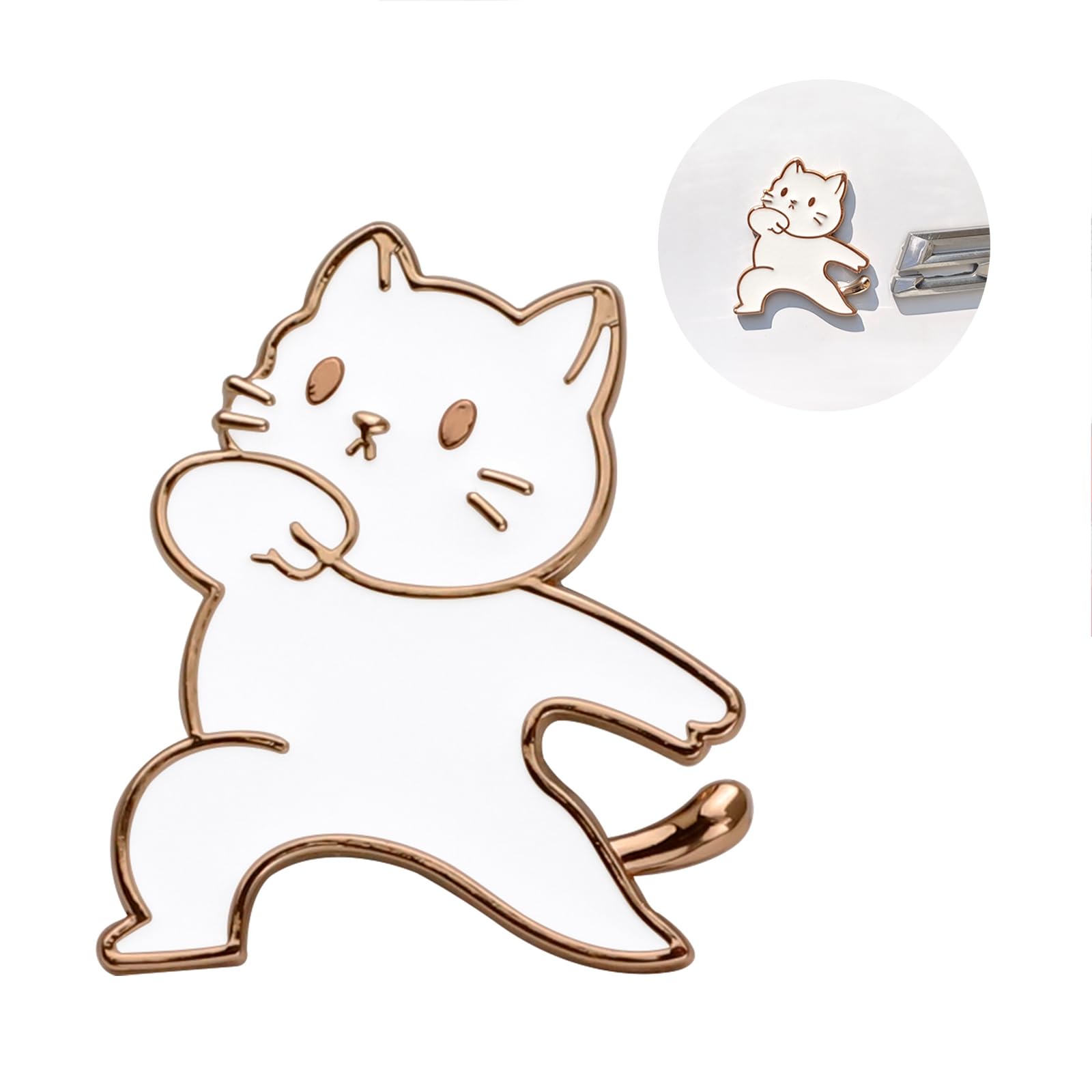 Koongloong Sticker Cat Car Emblem Cat 3D Cute Decoration Car золотой