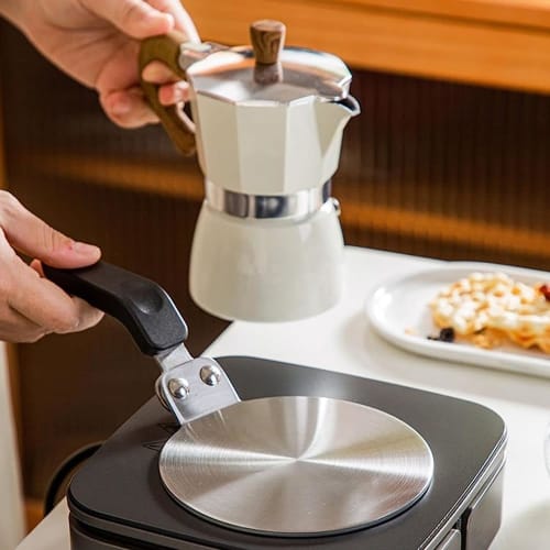 Heat Diffuser Plate, IH Heating Plate, Heat Diffusion Converter, 13cm Diameter, for Espresso Makers, IH/Gas Stovetop Heat Induction Plate, Induction C