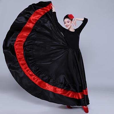 1pcs/lot Woman Fashion Belly Dancing Long Skirt Lady Flamenco Perfomance Skirt