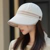 Corduroy Autumn Hat Women's High-end Temperament Equestrian Hat Big Head Circumference Showing Face Small Versatile Cap