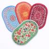 Doll House Mini Floor Decoration Carpet Small Cloth Miniature Living Room Scene Oval Woven Floor Mat
