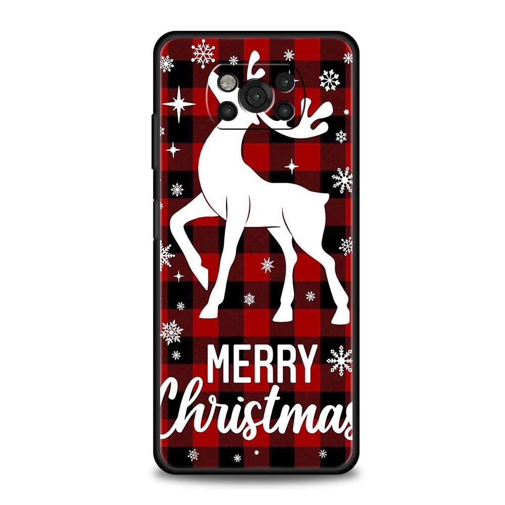 Christmas Graphic Printed Phone Case For For Xiaomi Poco X6 X5 Pro X4 X3 NFC F5 Pro F4 F3 GT M5 M4 Pro 5G M3 C51 C50 C55 Cover