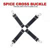10PCS Fetish Kits Bed Restraints Bondage Plush PU Sexy Flirting Alternative Toys Tied BDSM Bondage