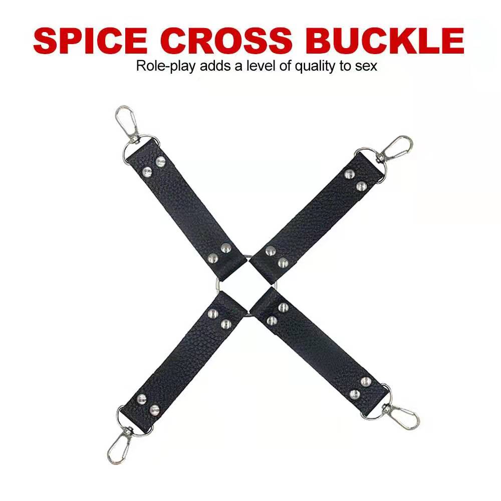 10PCS Fetish Kits Bed Restraints Bondage Plush PU Sexy Flirting Alternative Toys Tied BDSM Bondage