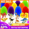 12Pcs Prefilled Easter Eggs with Dinosaur Toys Easter Basket Stuffers Surprise Easter Eggs for Kids Easter Egg Hunt Game