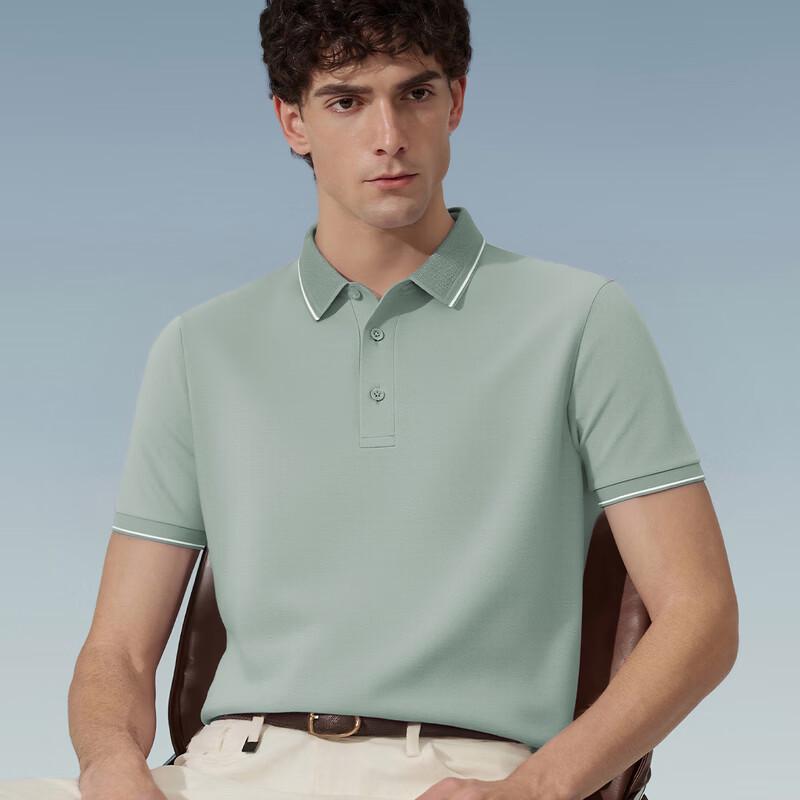 Judger Men's Summer Business Casual Short Sleeve Polo Shirt