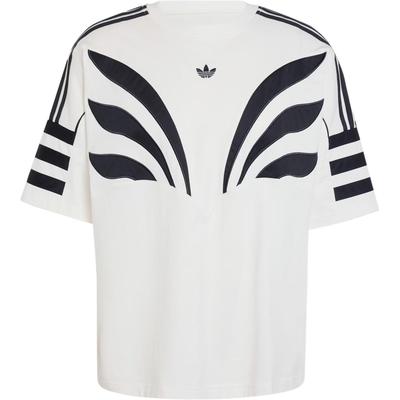 Camiseta Masculina Originals com Listras Coloridas e Logo, Gola Redonda, Manga Curta, Tops Brancos IX6780
