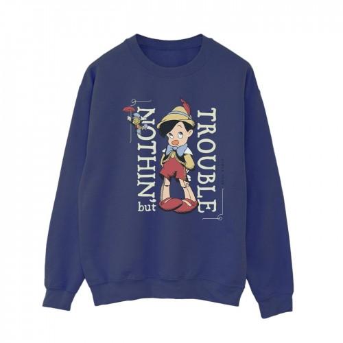Disney Womens/Ladies Pinocchio Nothing But Trouble Sweatshirt