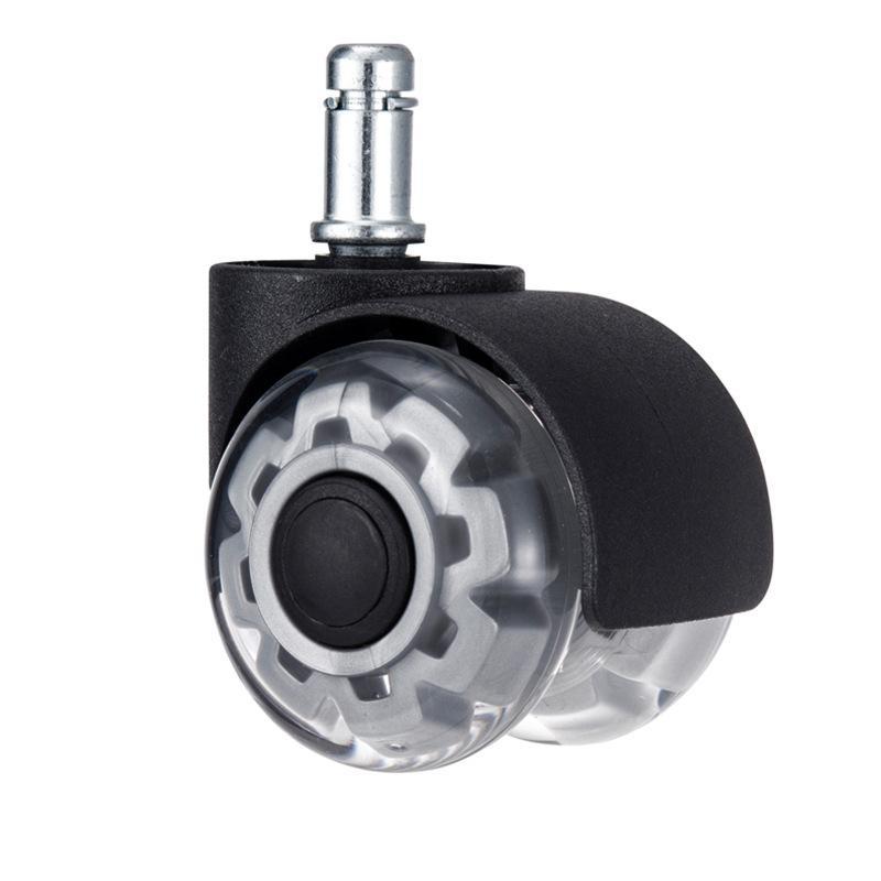 Silent Rubber Office Chair Swivel Caster Wheels 1/5Pcs Universal Easy to Replace Non-Scratch for All Floor Types