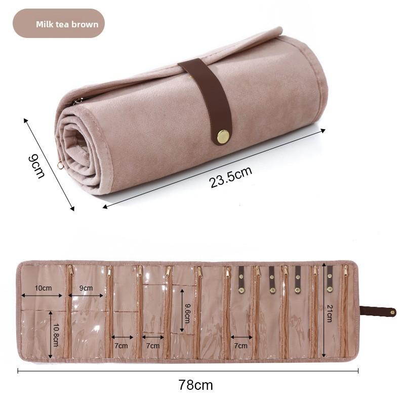 Style Jewelry Organizer Bag With Soft Fabric For Travel And Gift