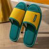 Cute Cotton Linen Slippers for Women - Silent Indoor Home Footwear for Spring and Autumn