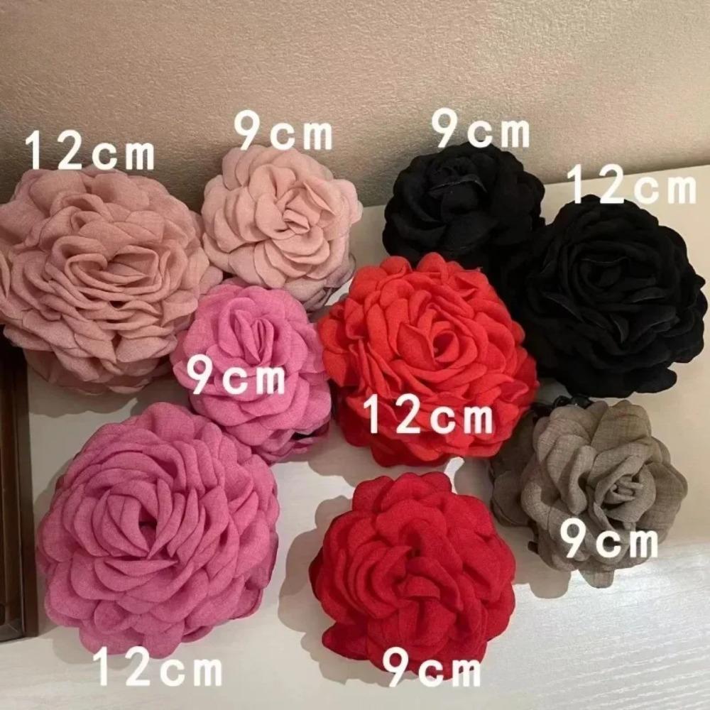 French Style Vintage Claw Clip Rose Flower Hair Claw Clip for Women Girls Fashion Kids Hair Accessories Hair Clips for Women 1PC