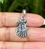 925 Sterling Silver Radha Krishna Pendant, Wearing Temple, Puja 1.85 Gm Oxidized Silver Jewelry, Handmade, Handcrafted, Valentine Day