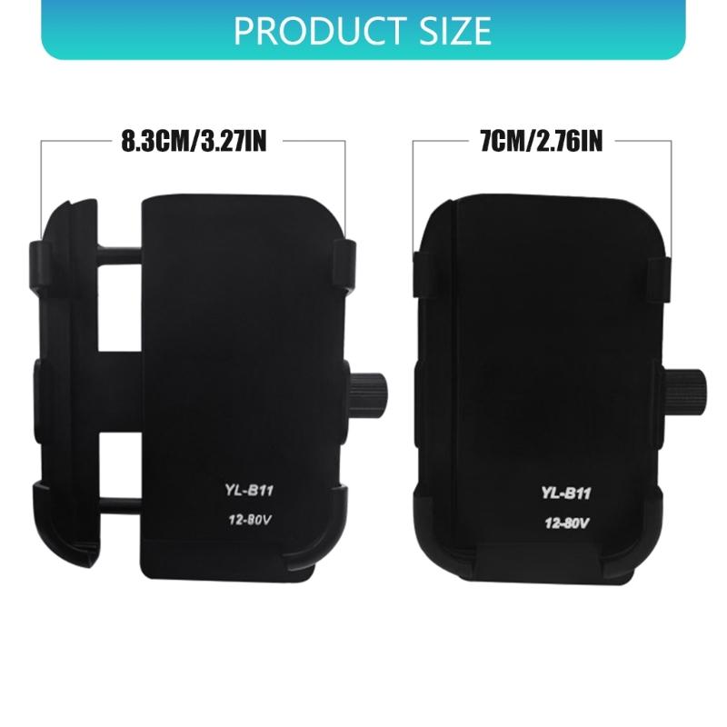 Motorcycle Phone Mount with Integrated Sound System for Electric Bikes Stable on Rough Terrains, Easy Installation, Water Resistant