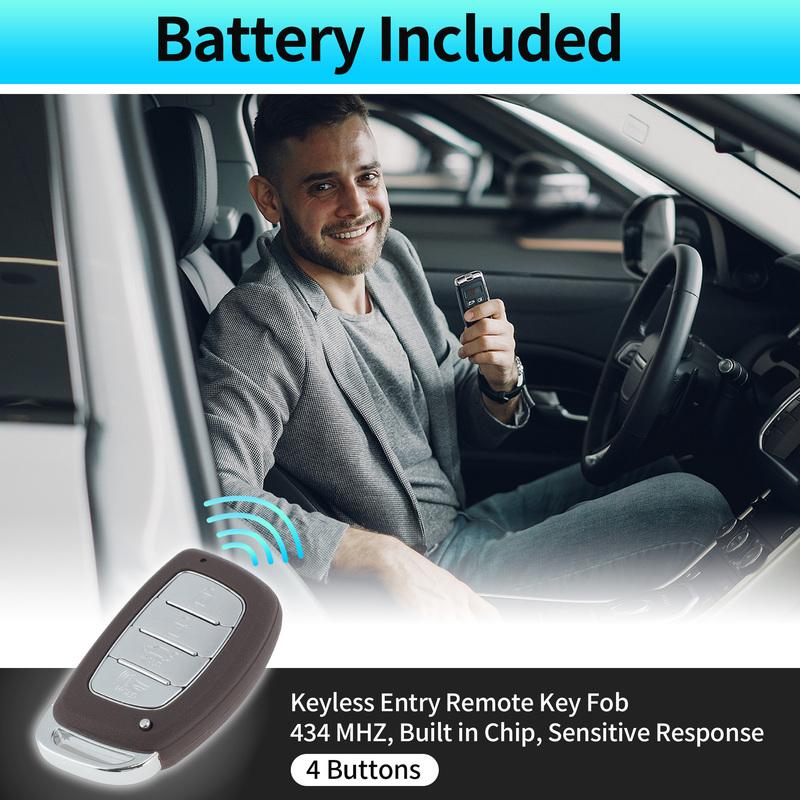 X Autohaux 434 MHz CQOFD00120 Keyless Entry Remote Key Fob for Hyundai Sonata 2018