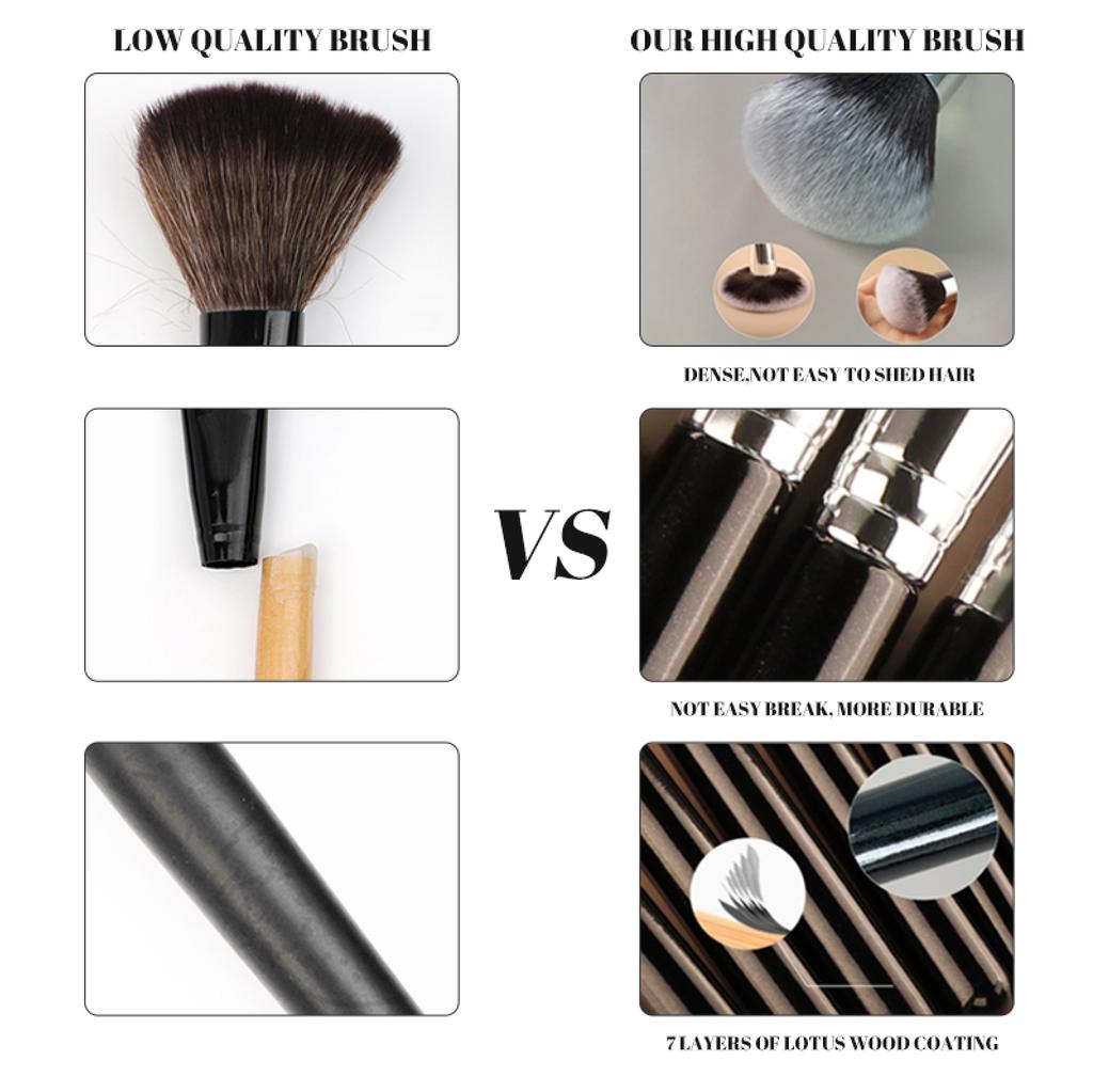 HMU Single V-Shape Heart-Shaped Makeup Brush Foundation Brush Loose Powder Blush Face Concealer Contour Brush
