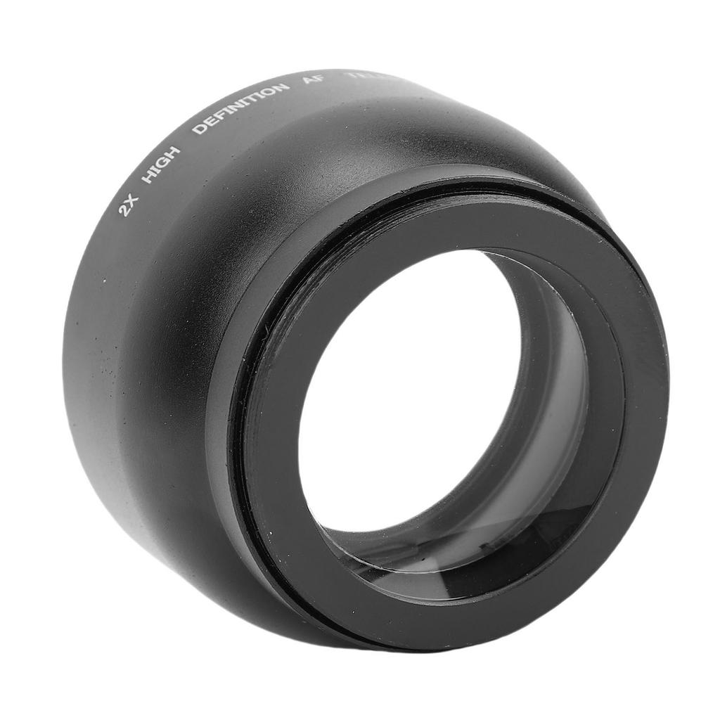 52mm 2X Vergroting HD Teleconverter Teleobjectief voor 52mm Vatting Camera Lichtgewicht Aluminiumlegering T2 Lensdraad
