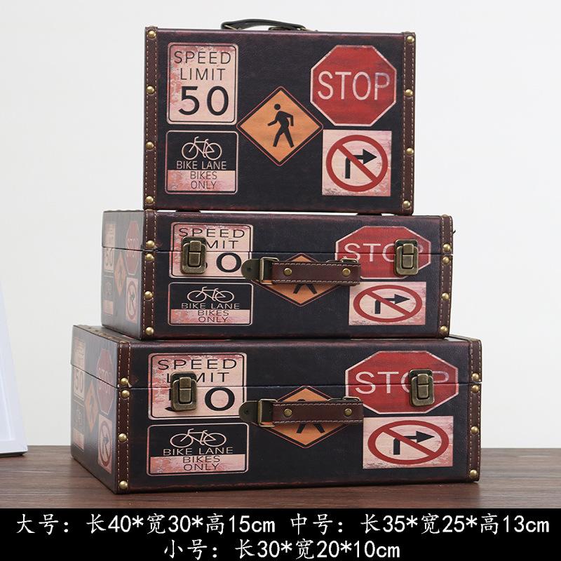 

European-style Hand-carried Storage Box Photography Prop Case Display Prop Box for Window Displays абрикосовый