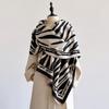 Luxury Cashmere Shawl New Streak Two-Sided Soft Warm Fringe Pashmina Scarf Winter Coldproof Windproof Blanket Wrap for Women