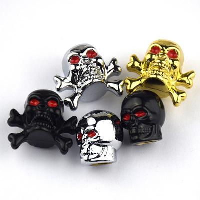 Skull-shaped Tire Valve Cover for Car Modification and Auto Parts