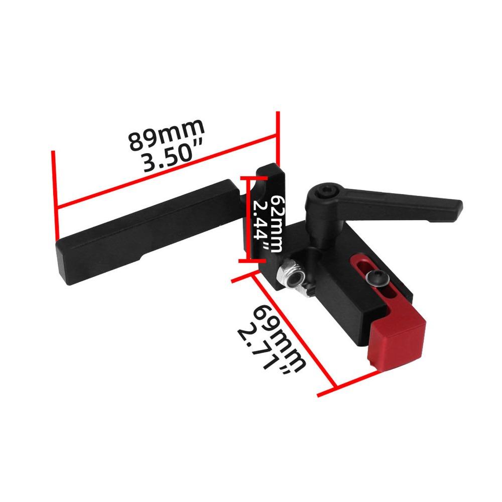 Schiebeverbinder T-Nut Flip-Stop Aluminiumlegierung Werkbank T-Nut Stop Werkstattprojekte