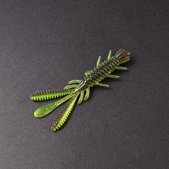 10 pièces 7cm/2.45g Leurre de pêche Bonne flexibilité Haute élasticité Conception de simulation Couleur vive