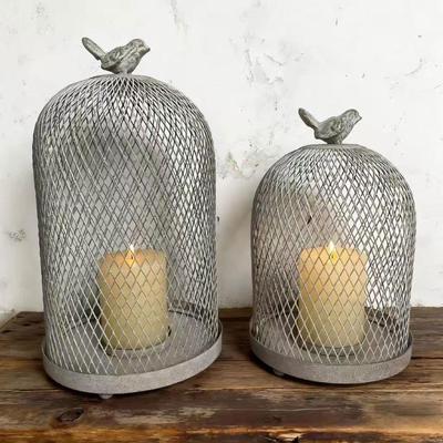 2 Pieces Metal Candle Holder Vintage Versatile Home Decor Candles Stand Candlestick for Fireplace