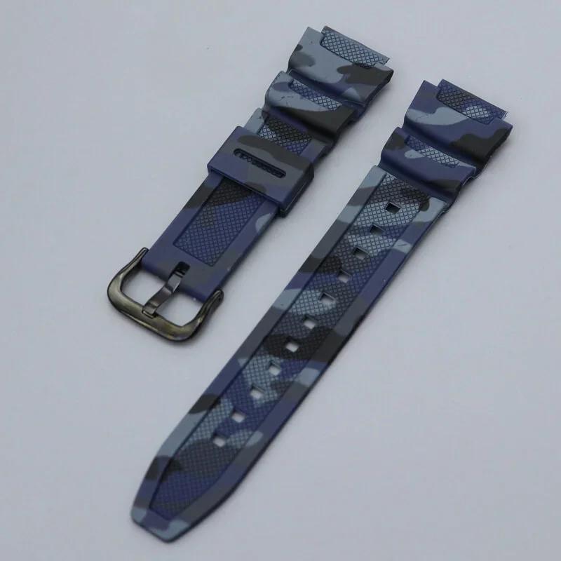 18mm For Casio W-218H AE1200/1000W/1300 W-800H 216H 735H Soft Rubber Watchband Silicone Sport Sweat-proof Watch strap Bracelet