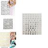 Elegant Nail Art Stickers Featuring Old English Alphabet For Stunning Nail Decoration