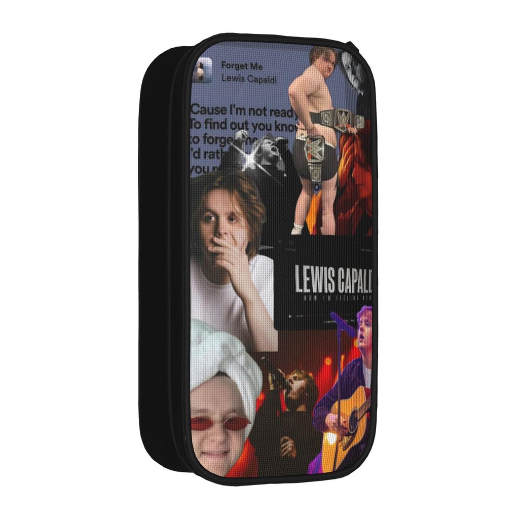 Lewis Capaldi Tour 2026 Pencil Case Classic Pen Box Bags Student Big Capacity Office Gifts Pencil Pouch