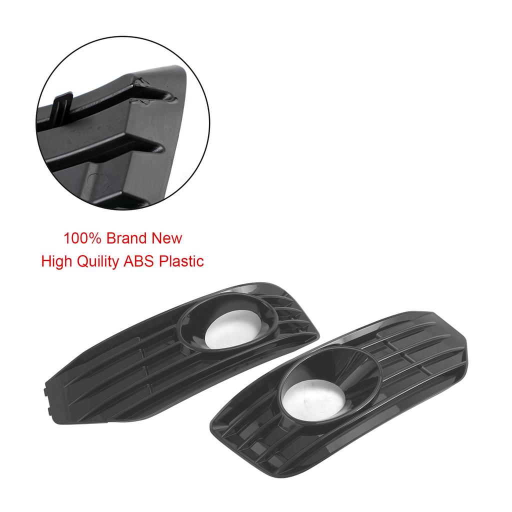 Fog Lamp Light Cover Insert S-line Grille Fit VW T5 T5.1 2010-2015 Gloss Black