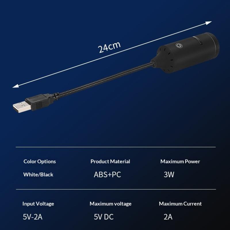 Car LED Star Ambient Light HD Projection Long Lifespan USB Powered Atmosphere Projector Lamp for Bar Shop Home Car Use