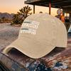 Washed Vintage Baseball Cap with Humorous Quotes  Duckbill Cap for Unisex  Women  Casual Outdoor Sports Hat
