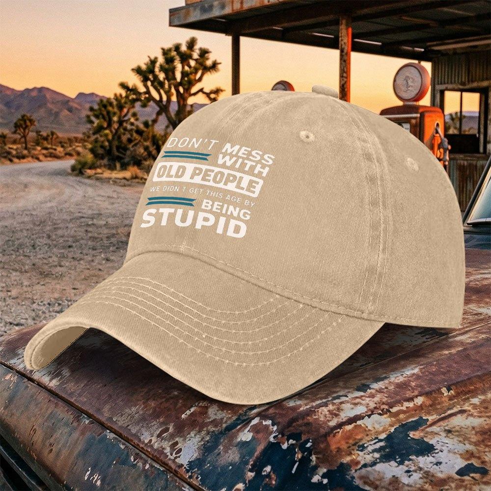 Washed Vintage Baseball Cap with Humorous Quotes Duckbill Cap for Unisex Women Casual Outdoor Sports Hat