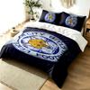 Leicester City 3-częściowy komplet poszewek na kołdrę Prosty Nowoczesny Zestaw pościeli Odporny na zagniecenia Miękki Materiał Do użytku przez cały rok Idealny prezent
